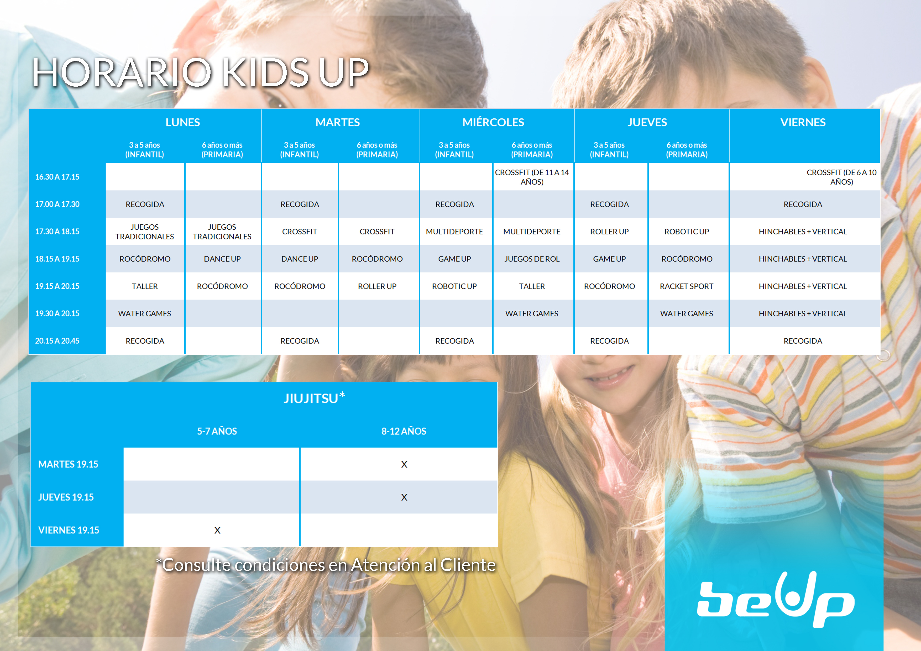 Horarios KIDS UP 2022-2023